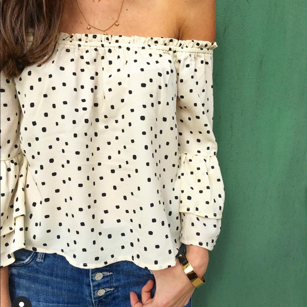 Amuse society off the shoulder top